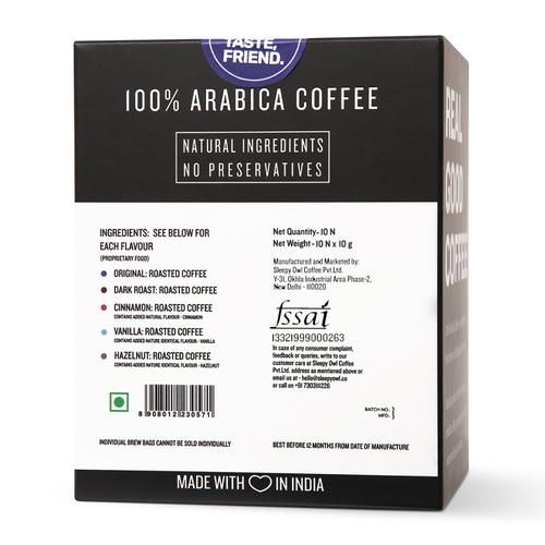 Sleepy Owl Coffee Dip Bags - Freshly Brewed Coffee, 100 g (10 Bags x 10 g each)-2.webp